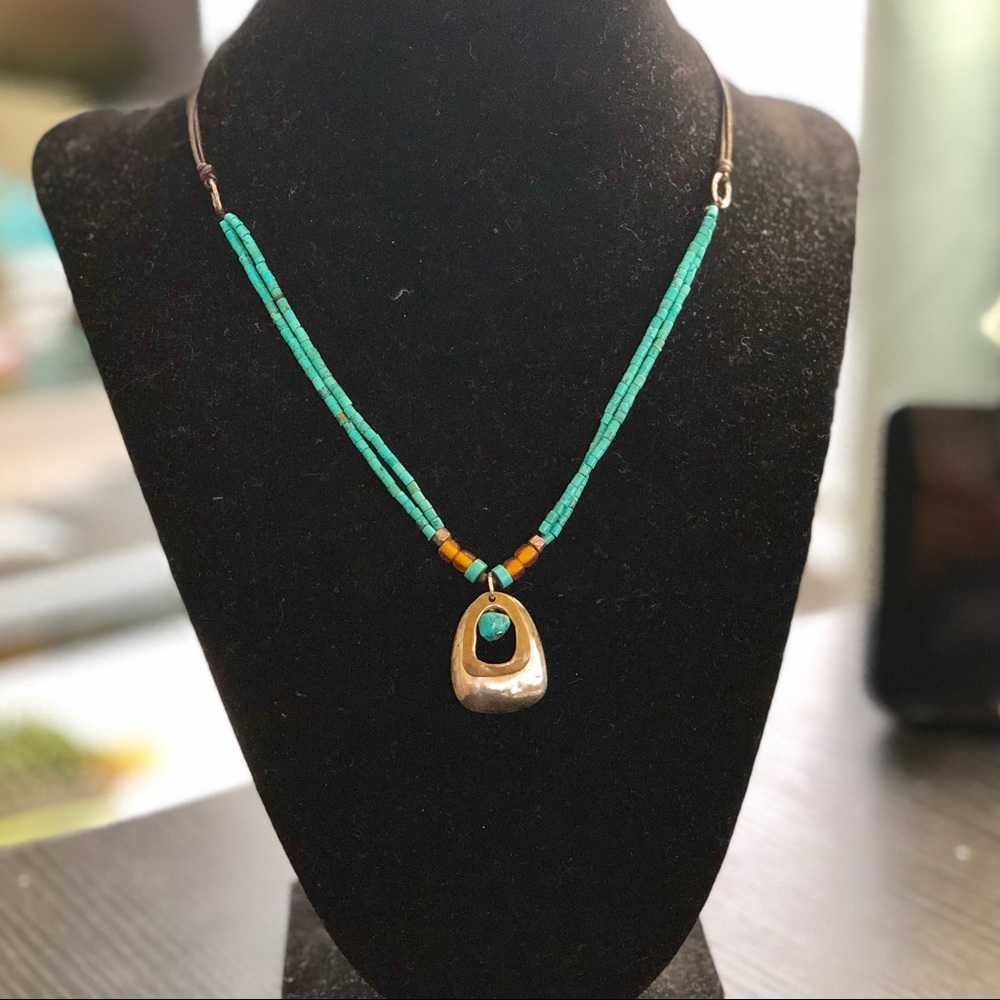Silpada Sterling Silver, Turquoise, & Leather